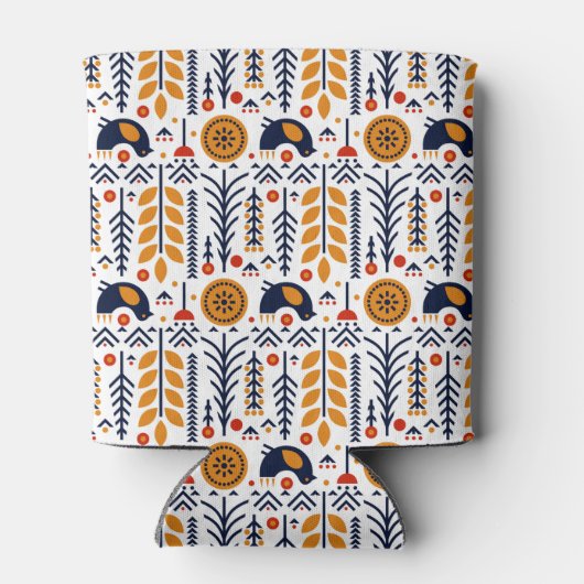 herfst herfst herfstkunstpatroon blikjeskoeler (Achterkant)