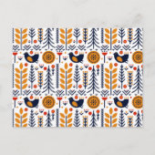 herfst herfst herfstkunstpatroon feestdagenkaart (Voorkant)