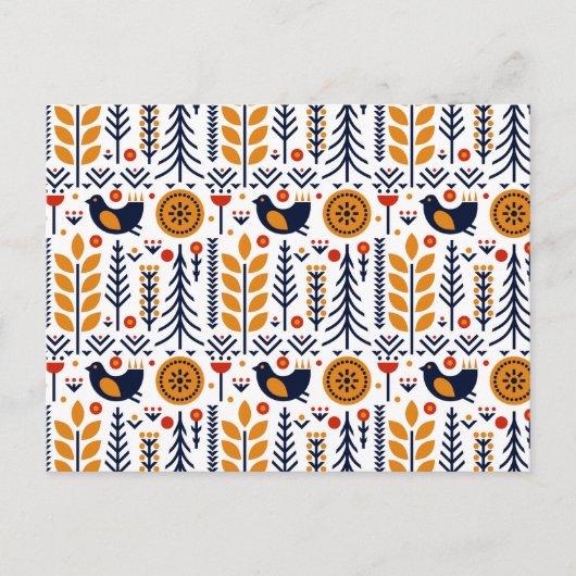 herfst herfst herfstkunstpatroon feestdagenkaart (Voorkant)