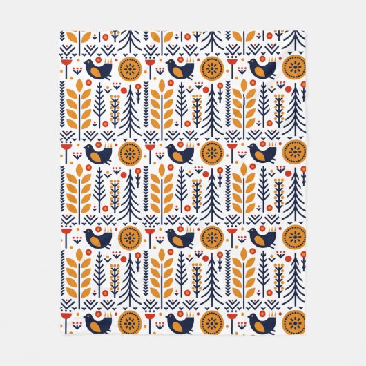 herfst herfst herfstkunstpatroon fleece deken (Voorkant)