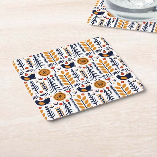 herfst herfst herfstkunstpatroon kartonnen onderzetters (Schuin)