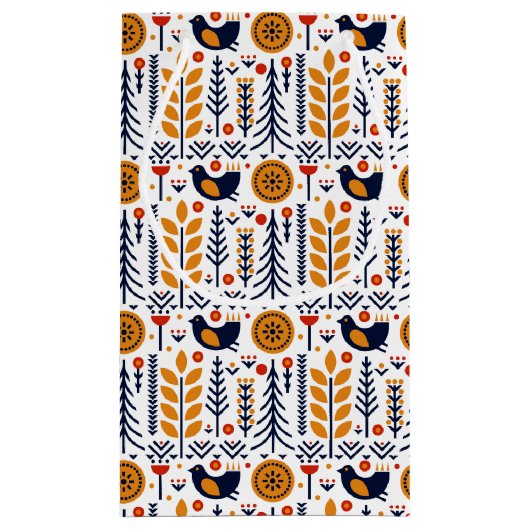 herfst herfst herfstkunstpatroon klein cadeauzakje (Achterkant)