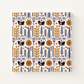 herfst herfst herfstkunstpatroon notitieboek (Achterkant)