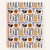 herfst herfst herfstkunstpatroon notitieboek (Voorkant)