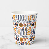 herfst herfst herfstkunstpatroon papieren bekers (Rechts)
