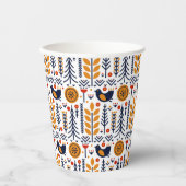 herfst herfst herfstkunstpatroon papieren bekers (Voorkant)