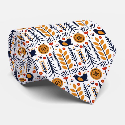herfst herfst herfstkunstpatroon stropdas (Opgerold)