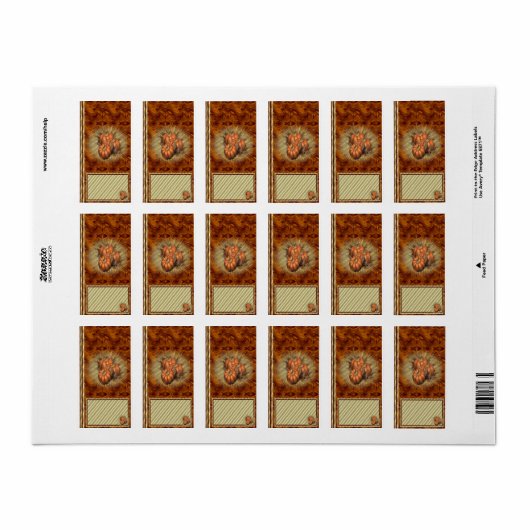 Herfst Herfst Hershey Miniatuur Snoep Wrapper Etiket (Full Sheet)