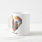 Herfst/Herfst Hondenliefhebbers Koffiemok (Voorkant links)