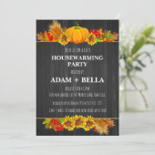 Herfst herfst housewarming uitnodigingen (Staand voorkant)