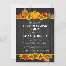 Herfst herfst housewarming uitnodigingen