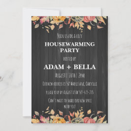 Herfst herfst housewarming uitnodigingen