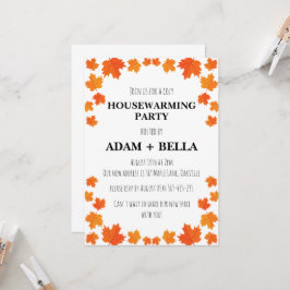 Herfst herfst housewarming uitnodigingen