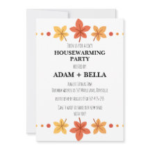 Herfst herfst housewarming uitnodigingen