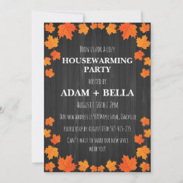 Herfst herfst housewarming uitnodigingen
