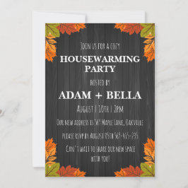 Herfst herfst housewarming uitnodigingen
