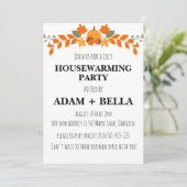 Herfst herfst housewarming uitnodigingen (Staand voorkant)