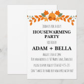 Herfst herfst housewarming uitnodigingen (Voorkant / Achterkant)