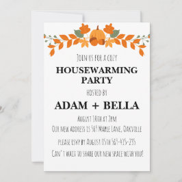 Herfst herfst housewarming uitnodigingen