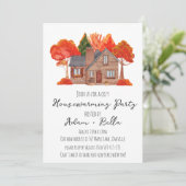 Herfst herfst housewarming uitnodigingen (Staand voorkant)
