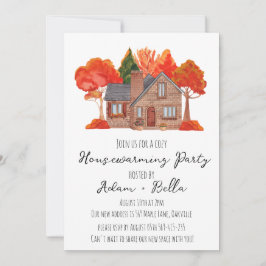 Herfst herfst housewarming uitnodigingen