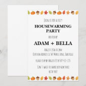 Herfst herfst housewarming uitnodigingen (Voorkant / Achterkant)