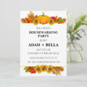 Herfst herfst housewarming uitnodigingen (Staand voorkant)