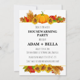 Herfst herfst housewarming uitnodigingen