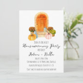 Herfst herfst housewarming uitnodigingen (Staand voorkant)