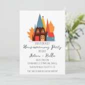 Herfst herfst housewarming uitnodigingen (Staand voorkant)