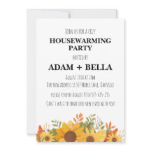 Herfst herfst housewarming uitnodigingen