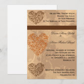 Herfst/herfst huwelijksuitnodiging kaart (Voorkant / Achterkant)