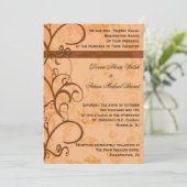 Herfst/herfst huwelijksuitnodiging kaart (Staand voorkant)