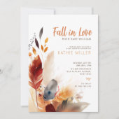 Herfst Herfst in Liefde Baby shower Kaart (Voorkant)