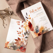 Herfst Herfst in Liefde Baby shower Kaart