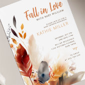 Herfst Herfst in Liefde Baby shower Kaart