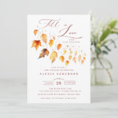 Herfst Herfst In Liefde Baby shower Kaart (Staand voorkant)