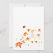 Herfst Herfst In Liefde Baby shower Kaart (Achterkant)