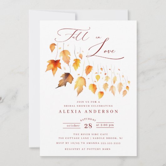 Herfst Herfst In Liefde Vrijgezellenfeest Kaart (Voorkant)