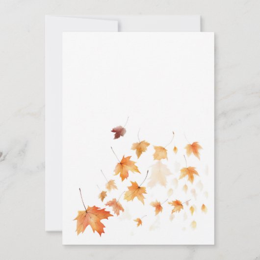 Herfst Herfst In Liefde Vrijgezellenfeest Kaart (Achterkant)