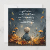 Herfst Herfst in liefde vuurvliegweide baby shower Kaart (Voorkant)