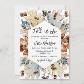 Herfst Herfst in Love Foliage Berries Baby shower Kaart (Voorkant)