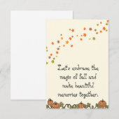 Herfst Herfst Kaarten (Voorkant / Achterkant)