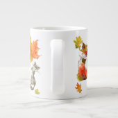 Herfst herfst kalkoen grote koffiekop (Achterkant)