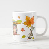 Herfst herfst kalkoen grote koffiekop (Rechts)