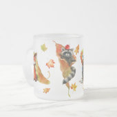 Herfst herfst kalkoen matglas koffiemok (Voorkant links)