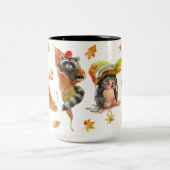 Herfst herfst kalkoen tweekleurige koffiemok (Center)
