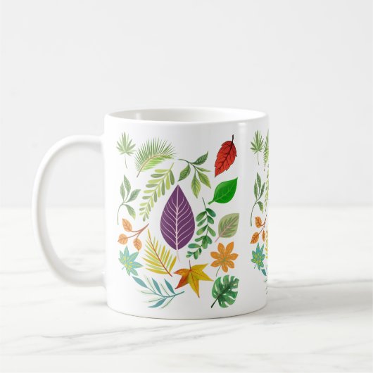 Herfst Herfst Keramische Mok | Rustic Leaves Coffe (Links)