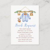 Herfst Herfst Kleding Line Boy Baby shower Informatiekaartje (Voorkant)