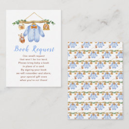 Herfst Herfst Kleding Line Boy Baby shower Informatiekaartje